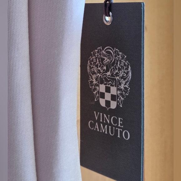 NEW Vince Camuto Blush Pink LASER-CUT FIT-AND-FLARE DRESS - Picture 7 of 10